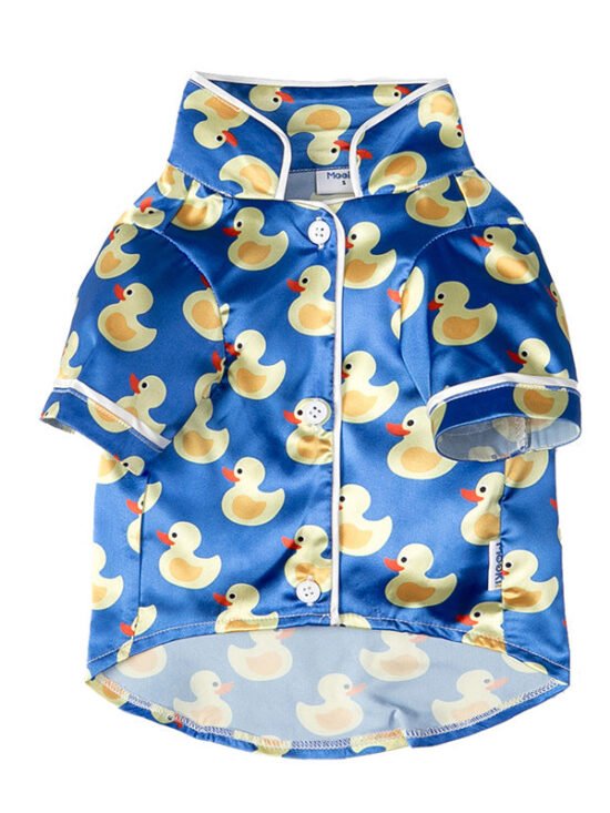 Pet Silk Duck Pajamas