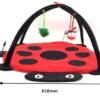 Black Ladybug Cat Play Mat