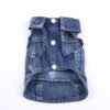 Pet Dog Cat Blue Denim Jeans Jacket Coat Vest