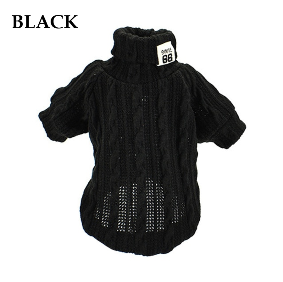 Winter Warm Knitted Turtleneck Sweater for Small Dogs or Cats