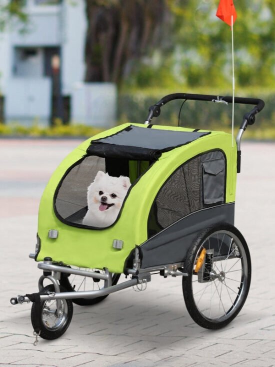 Pet Dog Bicycle Trailer Jogger with Suspension