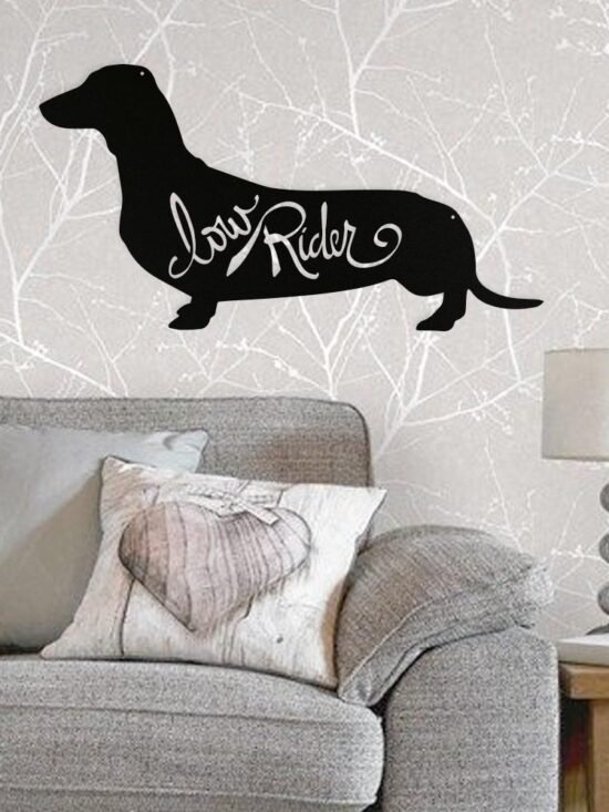 Dachshund Low Rider - Metal Wall Art/D??cor