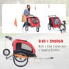 Pet Dog Bicycle Trailer Jogger with Suspension