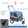 2-in-1, 3 Wheel Pet Jogging Stroller Bike Trailer