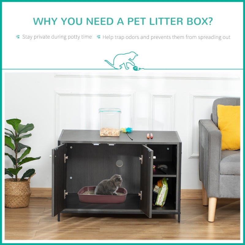 Hidden Cat Litter Box Enclosure