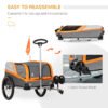 Pet Bike Trailer 2-in-1 Travel Stroller