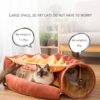 Collapsible Removable Cat Tunnel Tube With Cat Bed Set