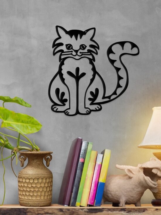 Happy Cat- Metal Wall Art/D??cor