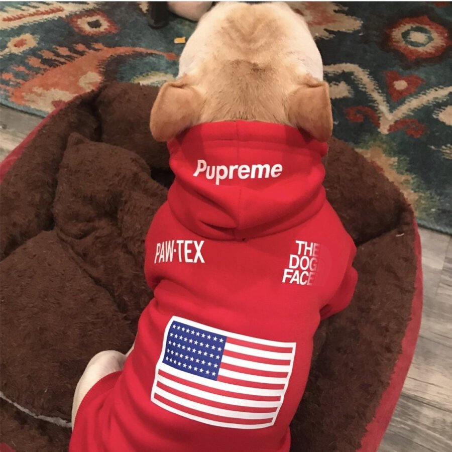Sport Retro Hoodies Pet Clothes S-XXL