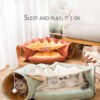 Collapsible Removable Cat Tunnel Tube With Cat Bed Set
