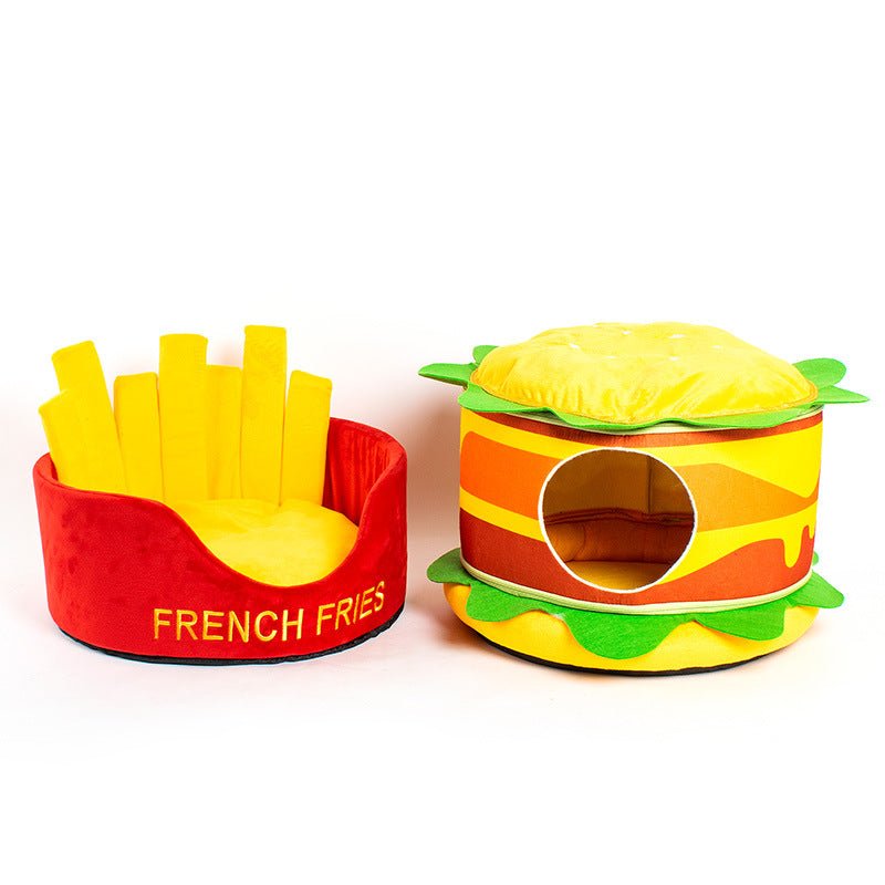 Hamburger French Fries Pet Bed