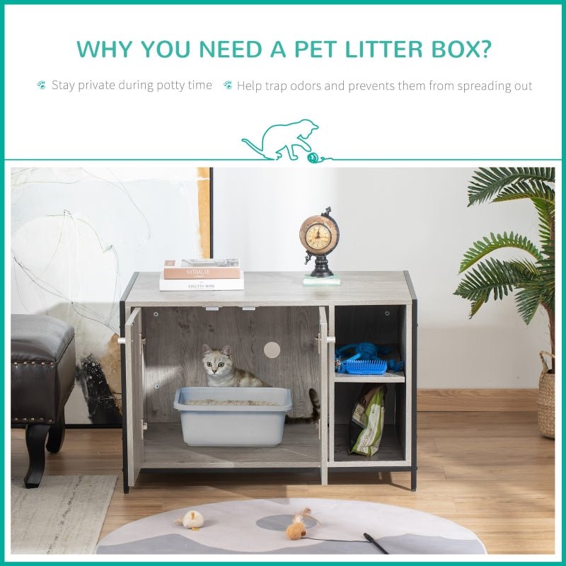 Hidden Cat Litter Box Enclosure