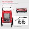 2-In-1 Pet Bike Trailer Stroller