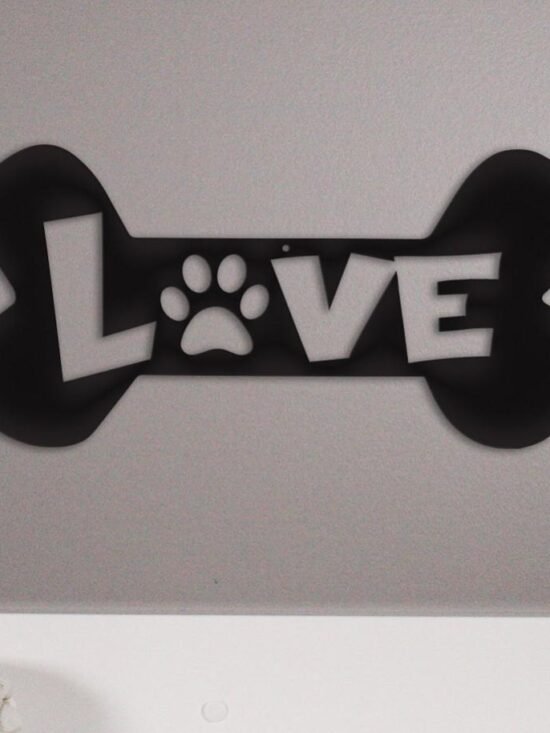 Puppy Love - Metal Wall Art/D??cor