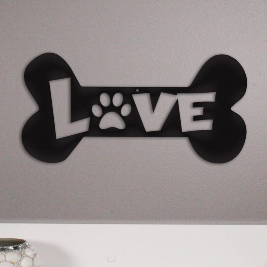 Puppy Love - Metal Wall Art/D??cor