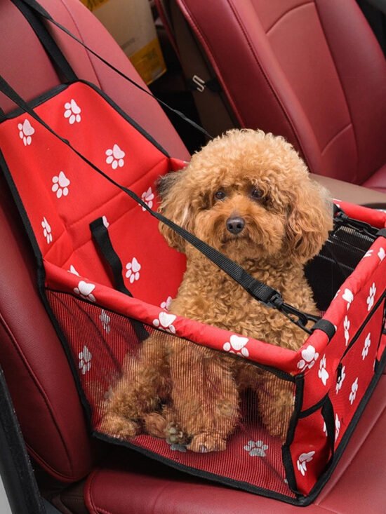 Dog Safety Mesh Travel Carrier Basket