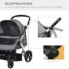 Travel Pet Stroller with Adjustable Handlebar