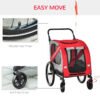 2-In-1 Pet Bike Trailer Stroller