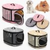 Foldable Pet Dog Cat Puppy Handbag Carrier Cage