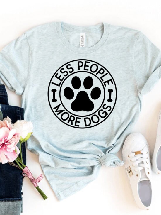 Less People More Dogs T-Shirt