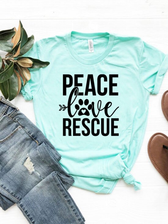 Peace Love Rescue T-Shirt