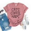 Cats Coffee Naps T-Shirt