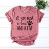 All You Need Is Love And a Cat T-Shirt