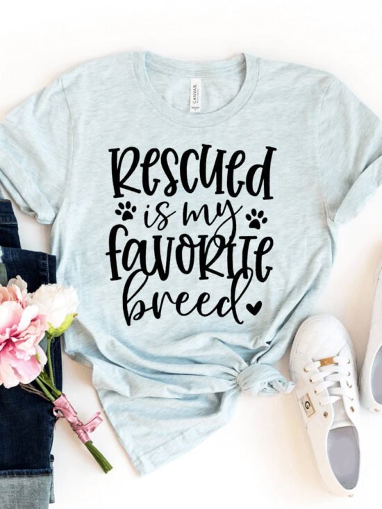Rescued Is My Favorite Breed T-Shirt