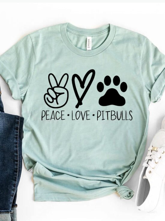Peace Love Pitbulls T-shirt