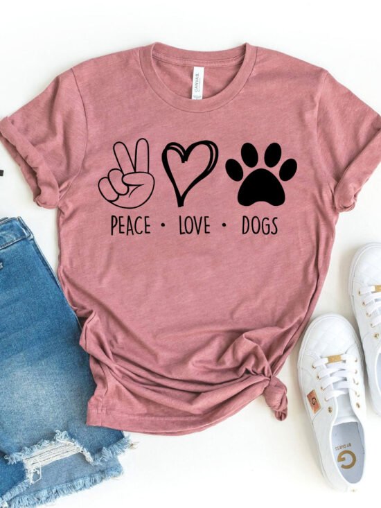 Peace Love Dogs T-shirt