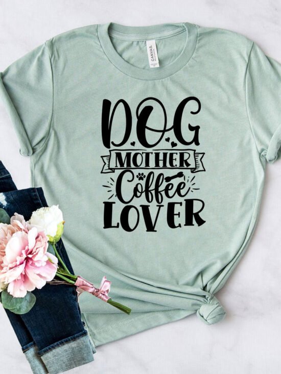 Dog Mother Coffee Lover T-Shirt