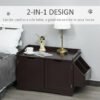 Cat Litter Box Nightstand End Table Enclosure