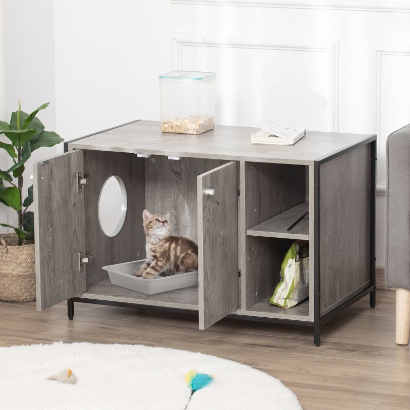 Hidden Cat Litter Box Enclosure