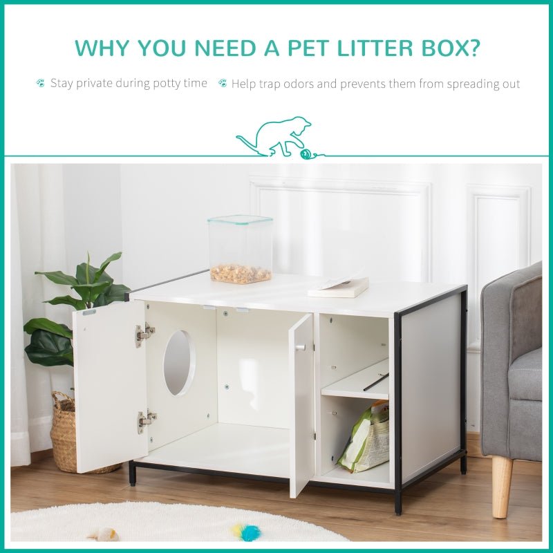 Hidden Cat Litter Box Enclosure