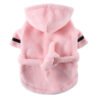 Luxury Soft Pet Dog Puppy Hooded Bathrobe