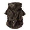 Luxury Soft Pet Dog Puppy Hooded Bathrobe