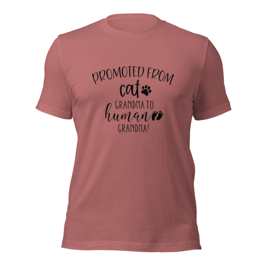 Promoted from Cat Grandma to Human Grandma T-Shirt
