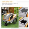Pet Bike Trailer 2-in-1 Travel Stroller