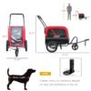 2-in-1, 3 Wheel Pet Jogging Stroller Bike Trailer