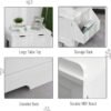 Cat Litter Box Nightstand End Table Enclosure