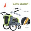 Pet Dog Bicycle Trailer Jogger with Suspension